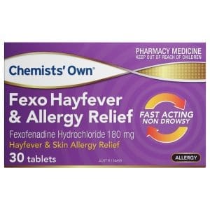 Chemists' Own Fexo Hayfever & Allergy Relief Tablets 180mg