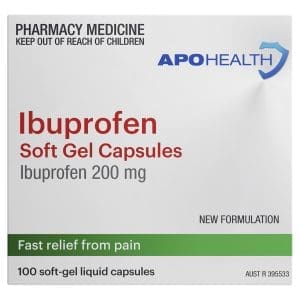 APOHEALTH Ibuprofen Soft Gel Capsules 200mg Blister