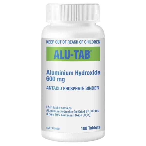 Alu-Tab Aluminium Hydroxide 600mg 100 Tablets