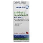 APOHEALTH Children's Paracetamol 1 to 5 years Bottle 200 mL