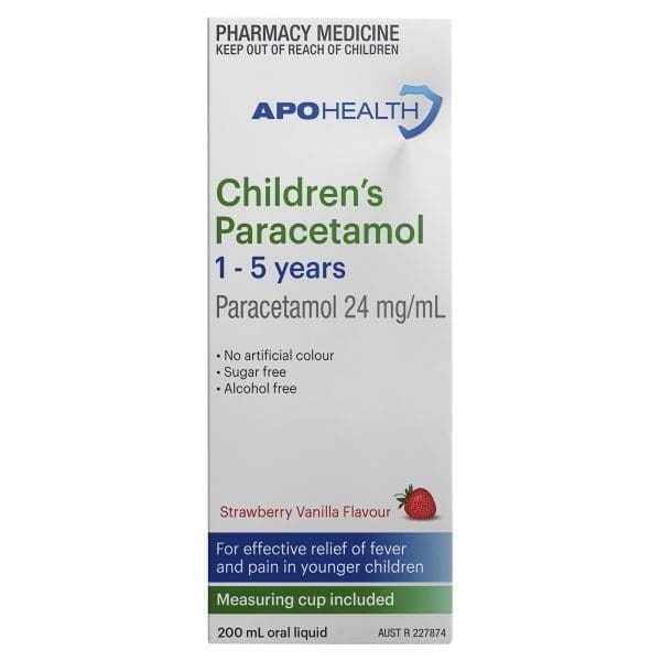 APOHEALTH Children's Paracetamol 1 to 5 years Bottle 200 mL