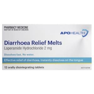 APOHEALTH Diarrhoea Relief Melts Tablets 12