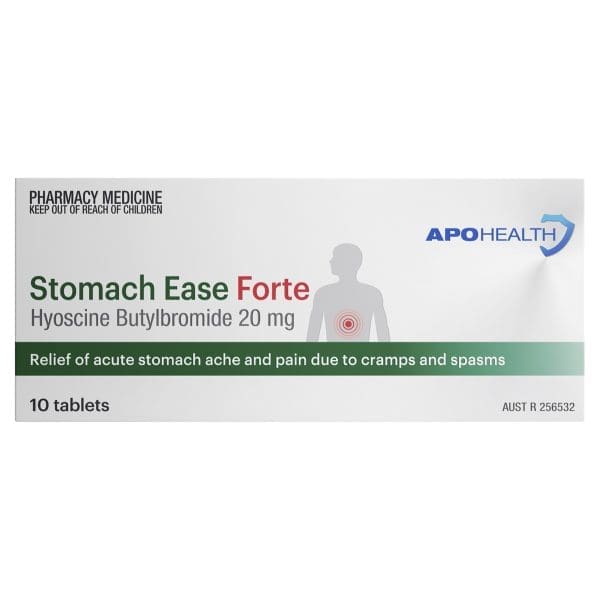 APOHEALTH Stomach Ease Forte Tabs 20mg Blister Pack 10