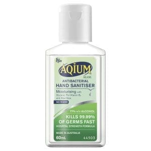 Aqium Aloe Antibacterial Hand Sanitiser 60ml