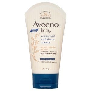Aveeno Baby Soothing Relief Fragrance Free Sensitive Moisturising Cream 140g