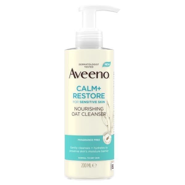 Aveeno Face Calm + Restore Sensitive Skin Nourishing Oat Cleanser
