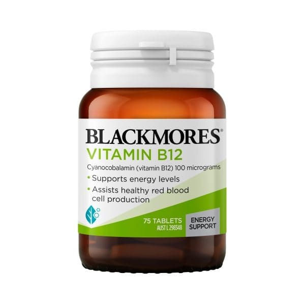 Blackmores Vitamin B12 75 Tablets Blackmores Vitamin B12 75 Tablets