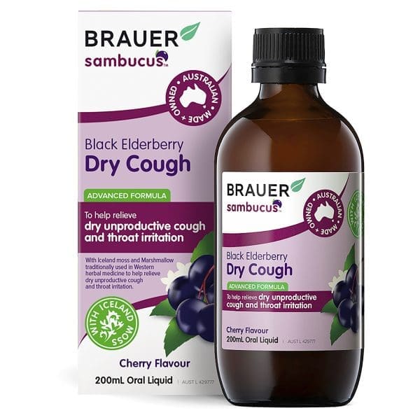 Brauer Black Elderberry Dry Cough 200ml