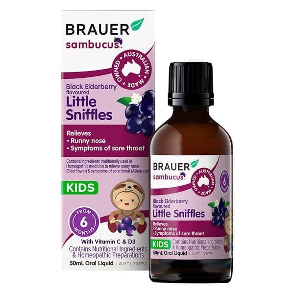 Brauer Sambucus Little Sniffles for Infants & Kids 50ml Brauer Sambucus Little Sniffles for Infants & Kids 50ml