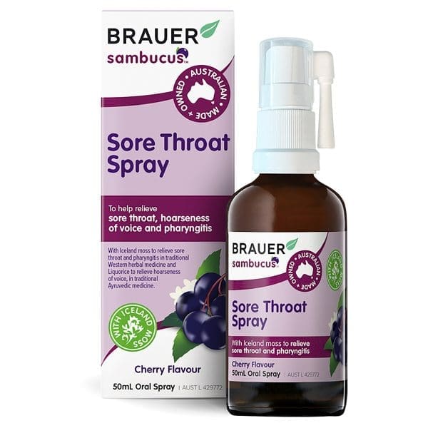 Brauer Sore Throat Spray 50ml