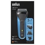 Braun S3 Shave&Style 310BT Electric Shaver, Wet&Dry Razor for Men + Beard Trimmer 5 Combs