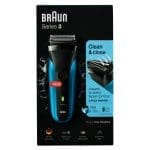 Braun Series 3 310s Rechargeable Wet&Dry Electric Shaver, blue