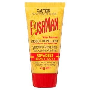 Bushman Water Resist Insect Repellent 80% DEET Heavy Duty 75g