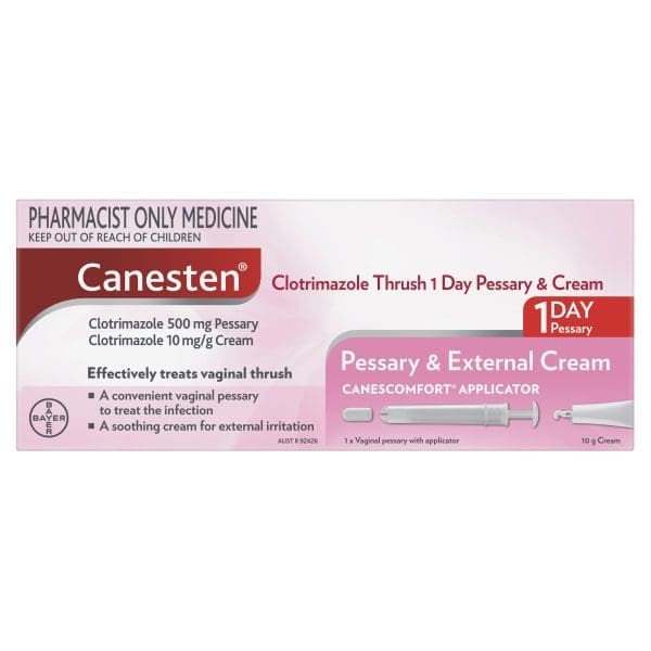 Canesten 1 Day Thrush Treatment Pessary & External Cream