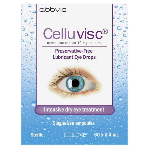 Celluvisc® Lubricant Eye Drops 30 x 0.4 mL