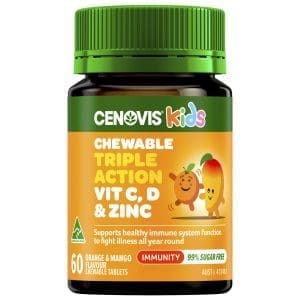 Cenovis Kids Chewable Triple Action Vit C, D & Zinc