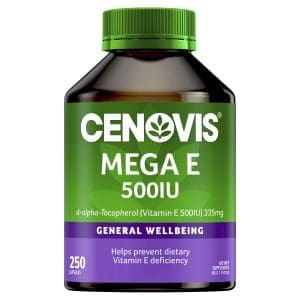 Cenovis Mega E 500IU 250 Capsules