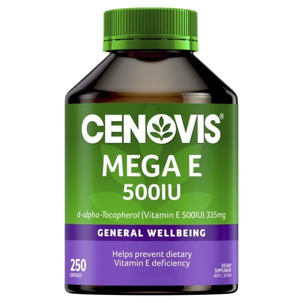 Cenovis Mega E 500IU 250 Capsules Cenovis Mega E 500IU 250 Capsules