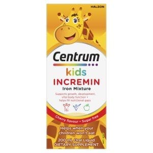Centrum Kids Incremin Iron Mixture Oral Liquid Cherry 200mL