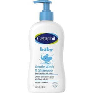 Cetaphil Baby Gentle Wash & Shampoo 400mL, For Newborn Baby