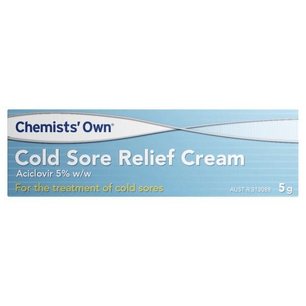 Chemists' Own Cold Sore Relief Cream 5g