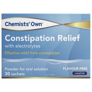 Chemists' Own Constipation Relief with Electrolytes 30 Sachets