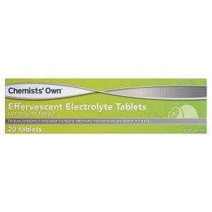 Chemists' Own Effervescent Electrolyte Tablets 20 Lemon Lime
