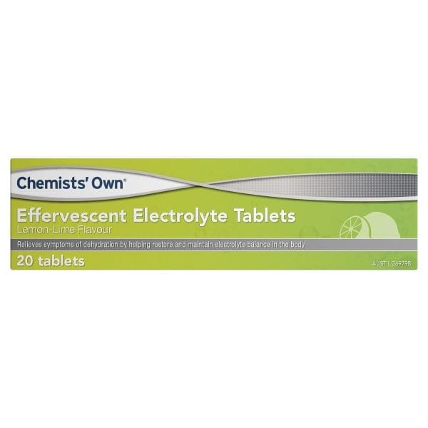 Chemists' Own Effervescent Electrolyte Tablets 20 Lemon Lime