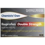 Chemists' Own Ibuprofen Double Strength Tablets 400mg 12