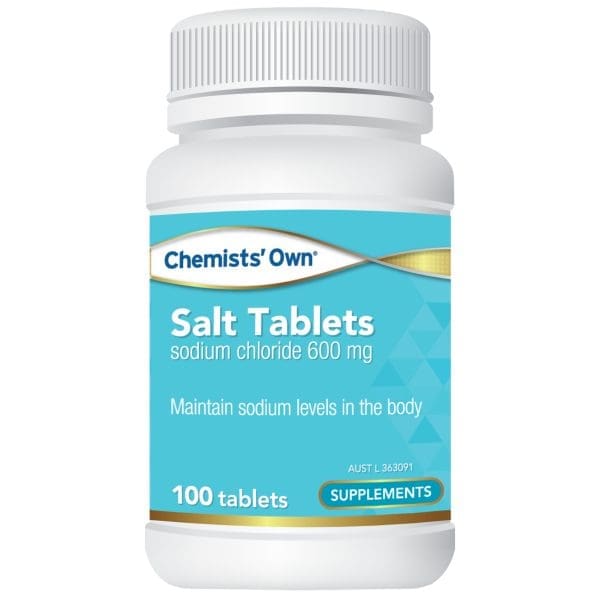 Chemists' Own Salt Tablets 600mg Bottle 100