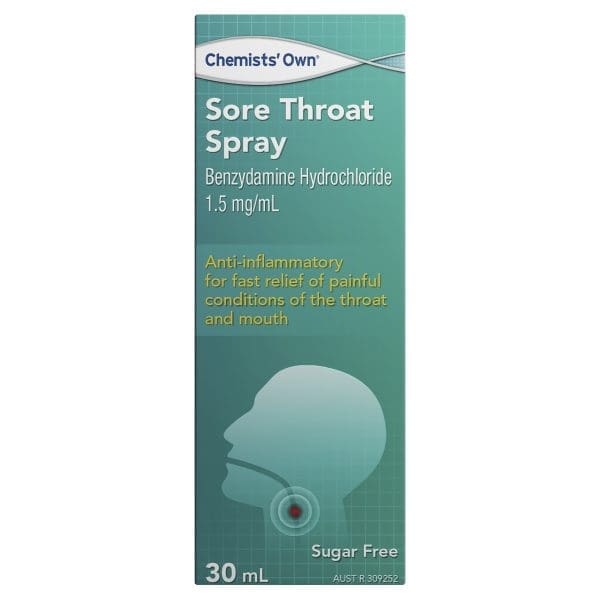 Chemists' Own Sore Throat Spray 30mL Chemists' Own Sore Throat Spray 30mL