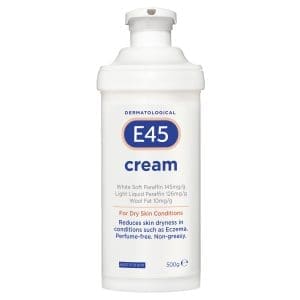 E45 Moisturising Cream for Dry Skin and Eczema 500g Pump