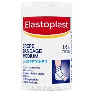Elastoplast Medium Weight Crepe Bandage Unstretched 7.5cm x 1.6m
