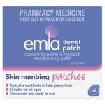 Emla 5% Skin Numbing Patches (2 pack)