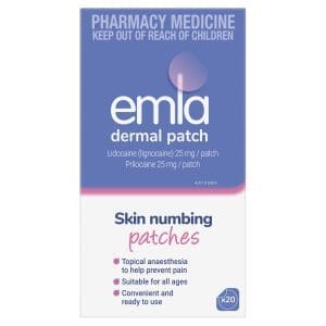 Emla 5% Skin Numbing Patches (20 pack)