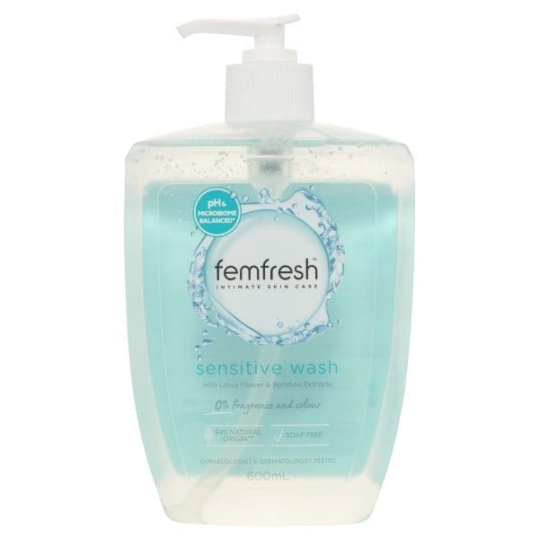 femfresh Sensitive Soap-free Fragrance-free Intimate Wash 600mL femfresh Sensitive Soap-free Fragrance-free Intimate Wash 600mL
