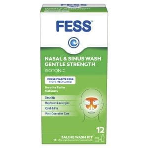 FESS Nasal & Sinus Wash Kit Gentle Strength 12s