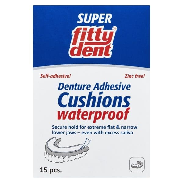 Fittydent Lower Denture Adhesive Cushions 15pk