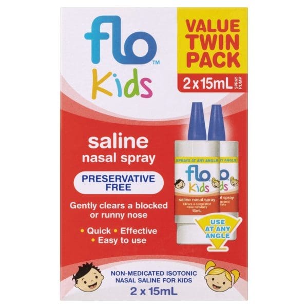 FLO Kids Saline Twin Pack (2 x 15mL)