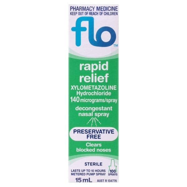 FLO Rapid Relief Decongestant Nasal Spray 15mL FLO Rapid Relief Decongestant Nasal Spray 15mL