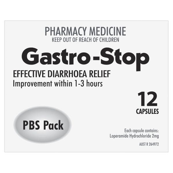 Gastro-Stop Capsules PBS 2mg Loperamide x 12