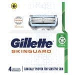 Gillette Skinguard Razor Blades 4 Cartridges Refills, Shave Care