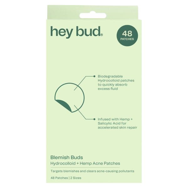 Hey Bud HYDROCOLLOID + HEMP PIMPLE PATCHES