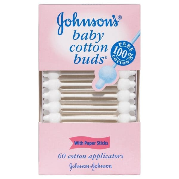 Johnson's Gentle Baby Cotton Buds 60 Pack Johnson's Gentle Baby Cotton Buds 60 Pack
