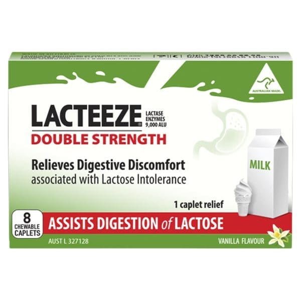 Lacteeze Double Strength 8 Caplets