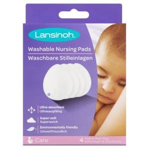 Lansinoh Washable Nursing Pads - 4 Pads & Wash Bag