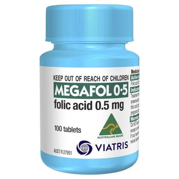 MEGAFOL 0.5MG 100 TAB
