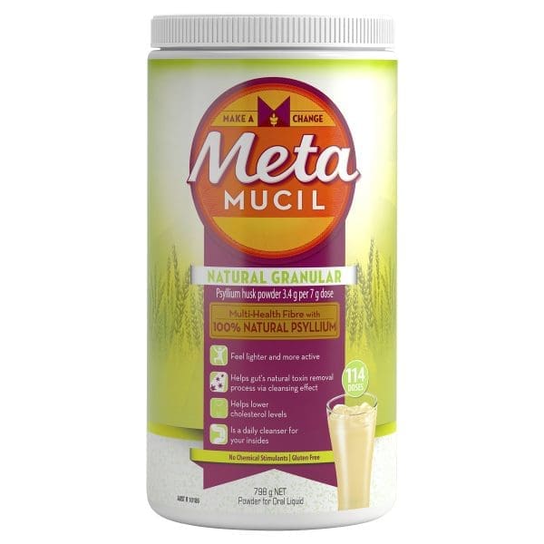 Metamucil Daily Fibre Supplement Natural Granular Powder 114 Dose