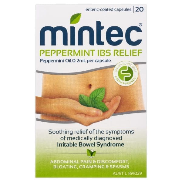 Mintec Peppermint IBS Relief 20's Capsules Mintec Peppermint IBS Relief 20's Capsules