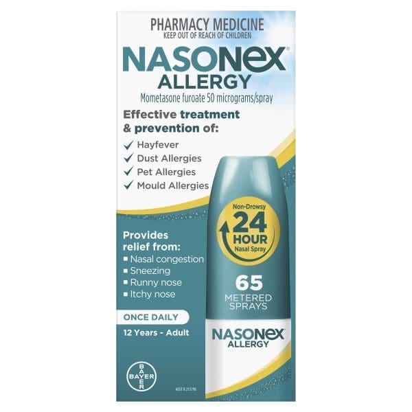 Nasonex Allergy Non-Drowsy 24 Hour Nasal Spray 65 sprays
